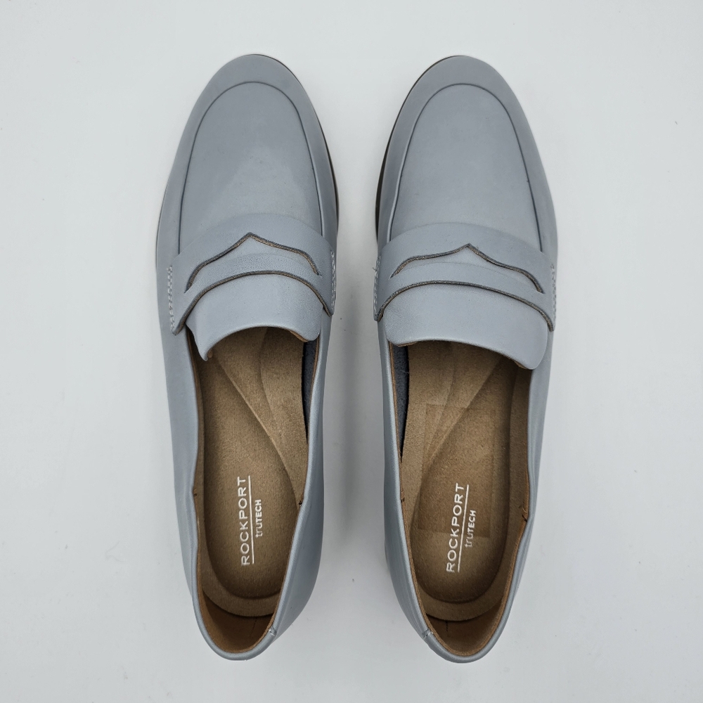 Rockport Women's Perpetua Classic Penny Loafer Blue Chambray CI5109, 8.5 - Picture 7 of 13